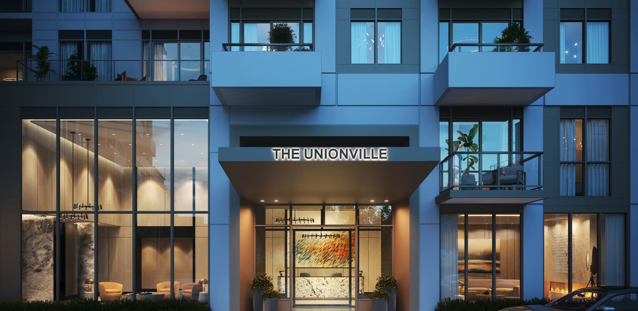 Luxury condominium exterior